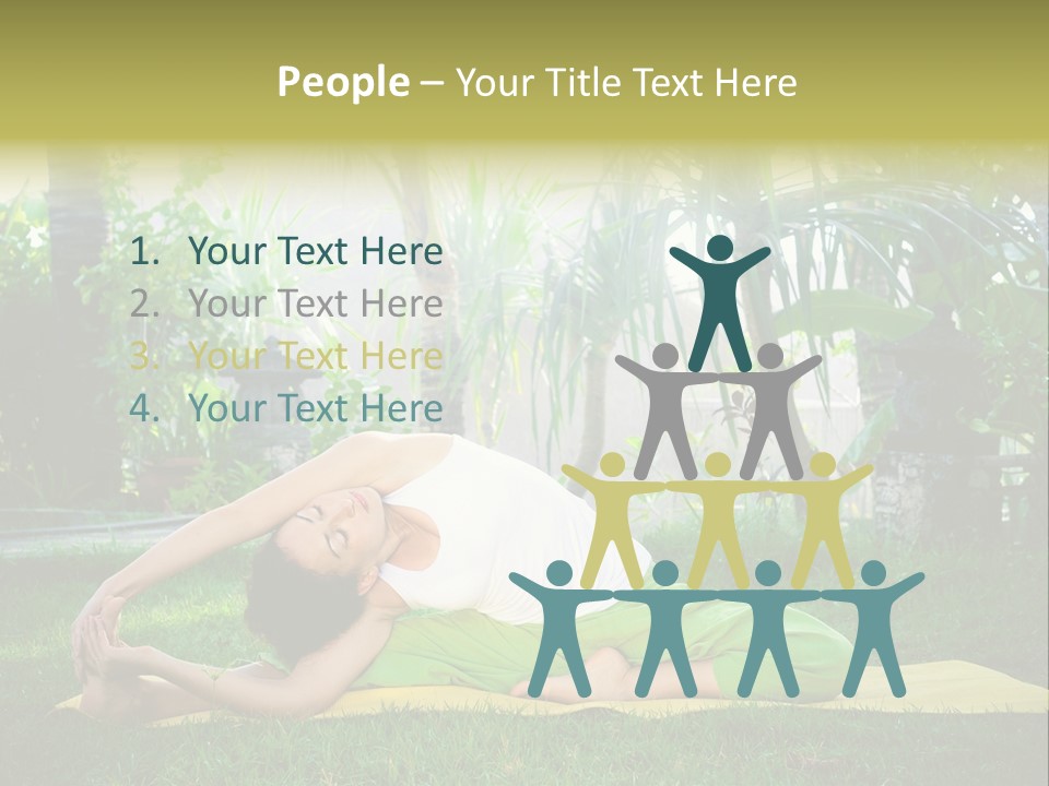 Happy Young Person PowerPoint Template