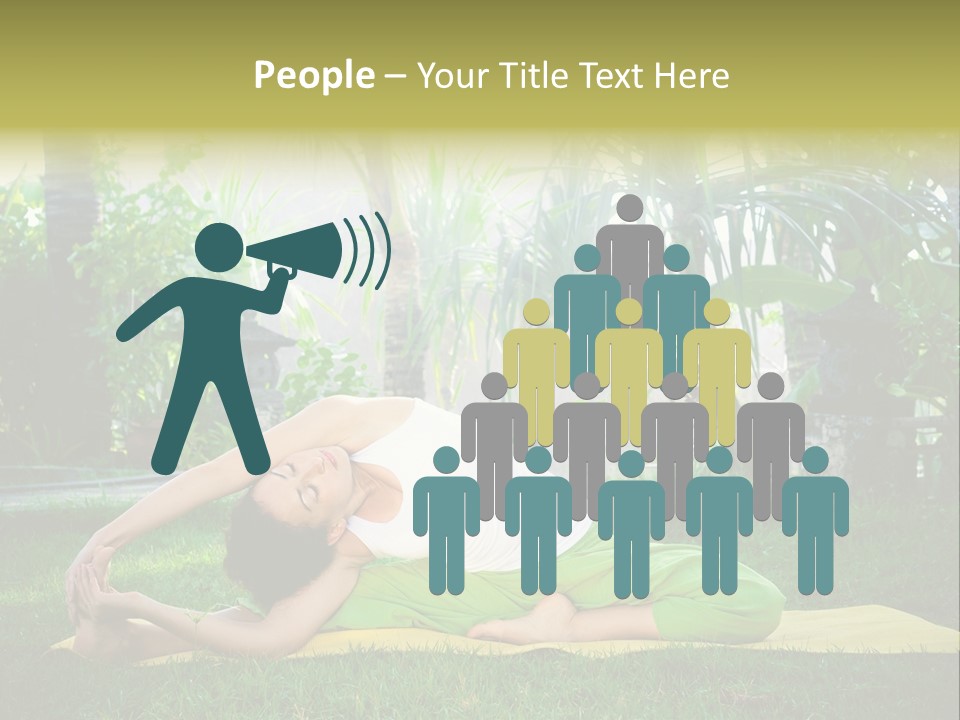 Happy Young Person PowerPoint Template