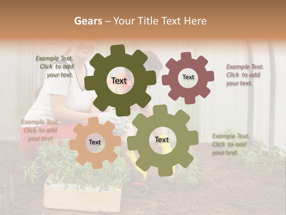 Transplantation Spade Hoe PowerPoint Template