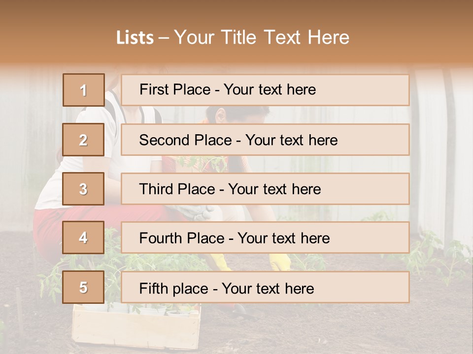 Transplantation Spade Hoe PowerPoint Template