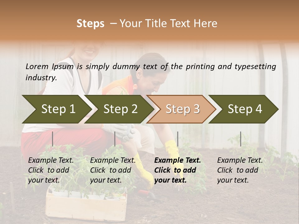 Transplantation Spade Hoe PowerPoint Template
