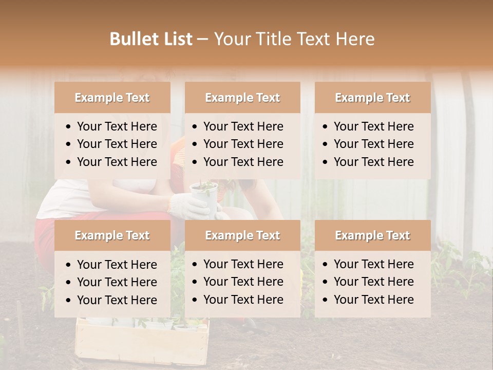 Transplantation Spade Hoe PowerPoint Template