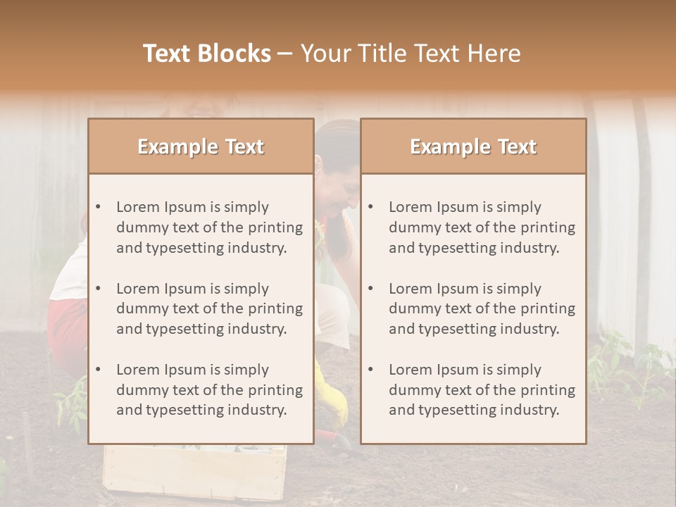 Transplantation Spade Hoe PowerPoint Template