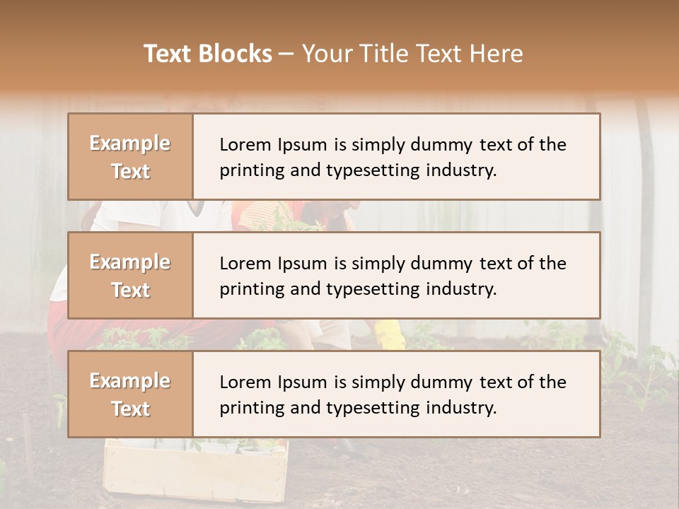 Transplantation Spade Hoe PowerPoint Template