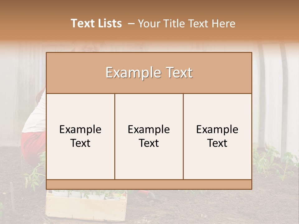 Transplantation Spade Hoe PowerPoint Template