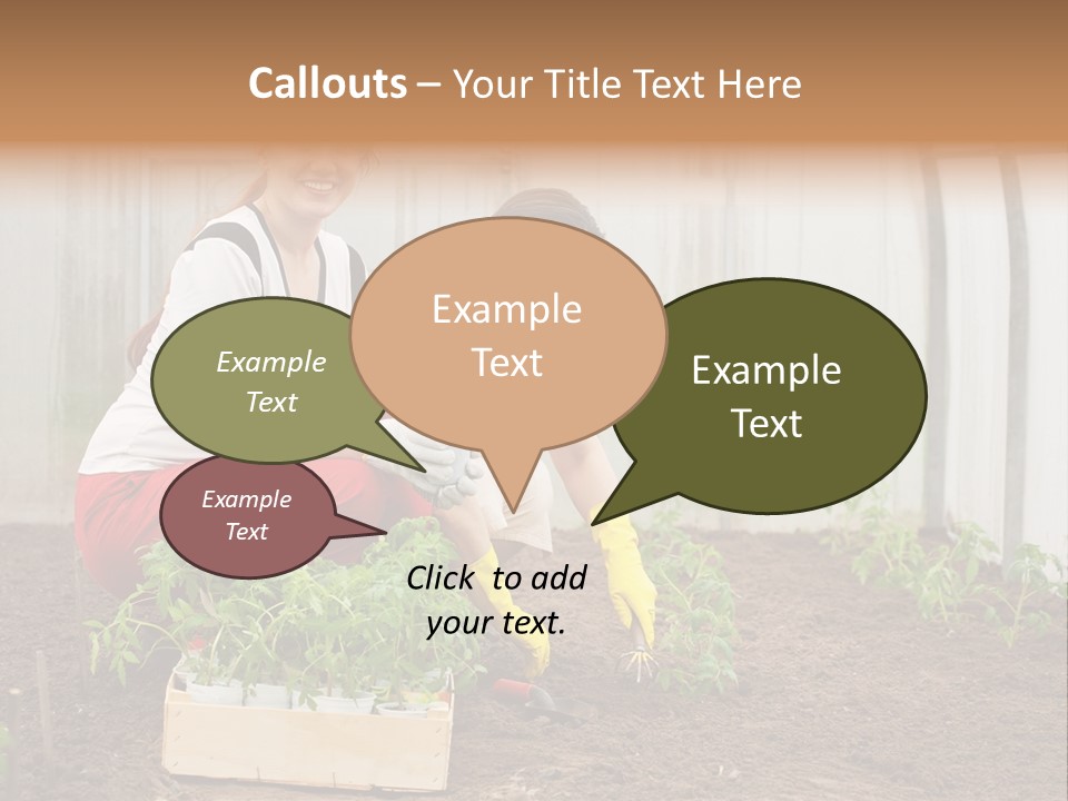 Transplantation Spade Hoe PowerPoint Template