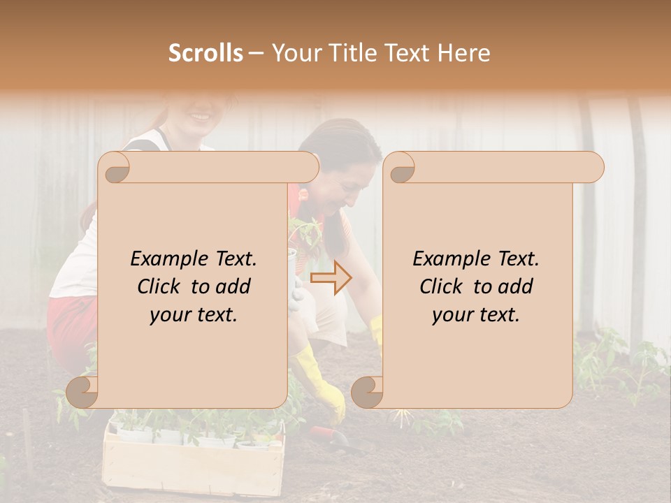 Transplantation Spade Hoe PowerPoint Template
