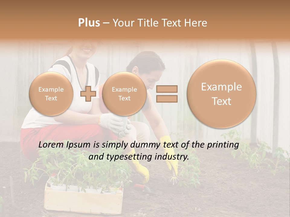 Transplantation Spade Hoe PowerPoint Template