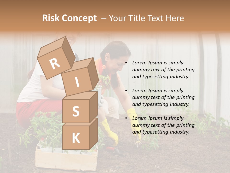 Transplantation Spade Hoe PowerPoint Template