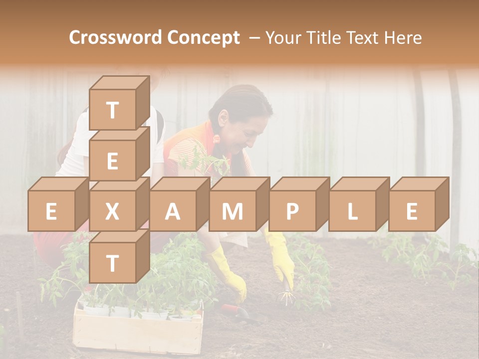 Transplantation Spade Hoe PowerPoint Template