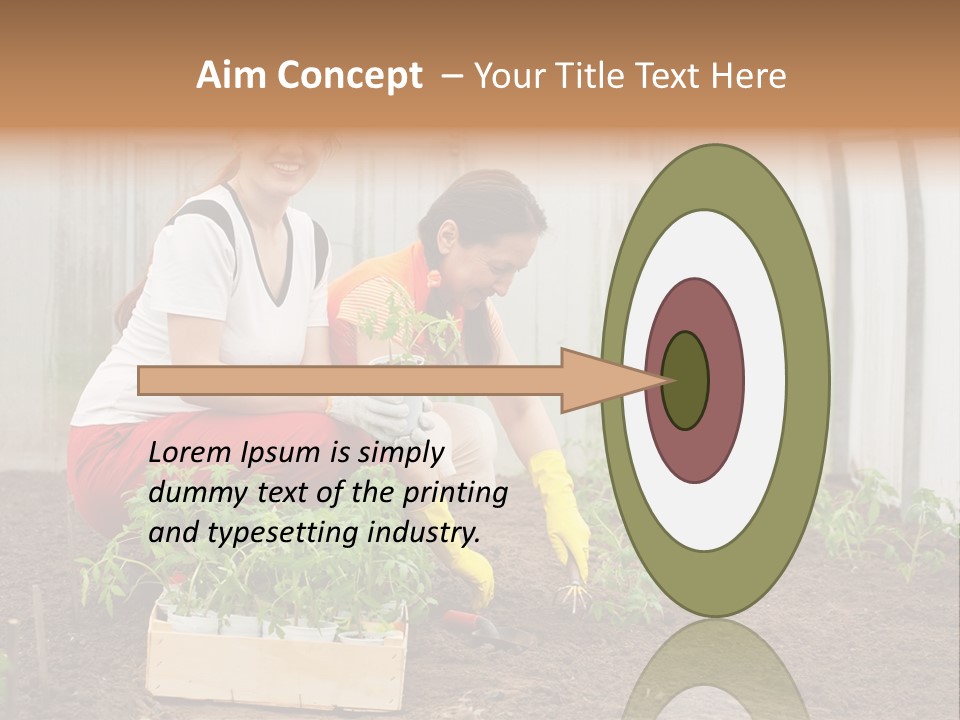 Transplantation Spade Hoe PowerPoint Template