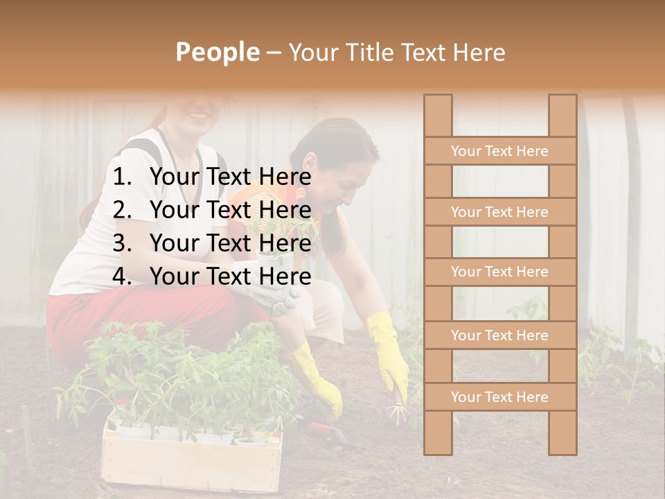 Transplantation Spade Hoe PowerPoint Template