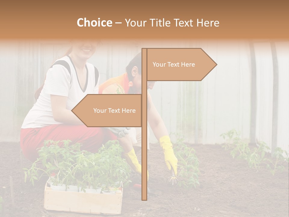 Transplantation Spade Hoe PowerPoint Template