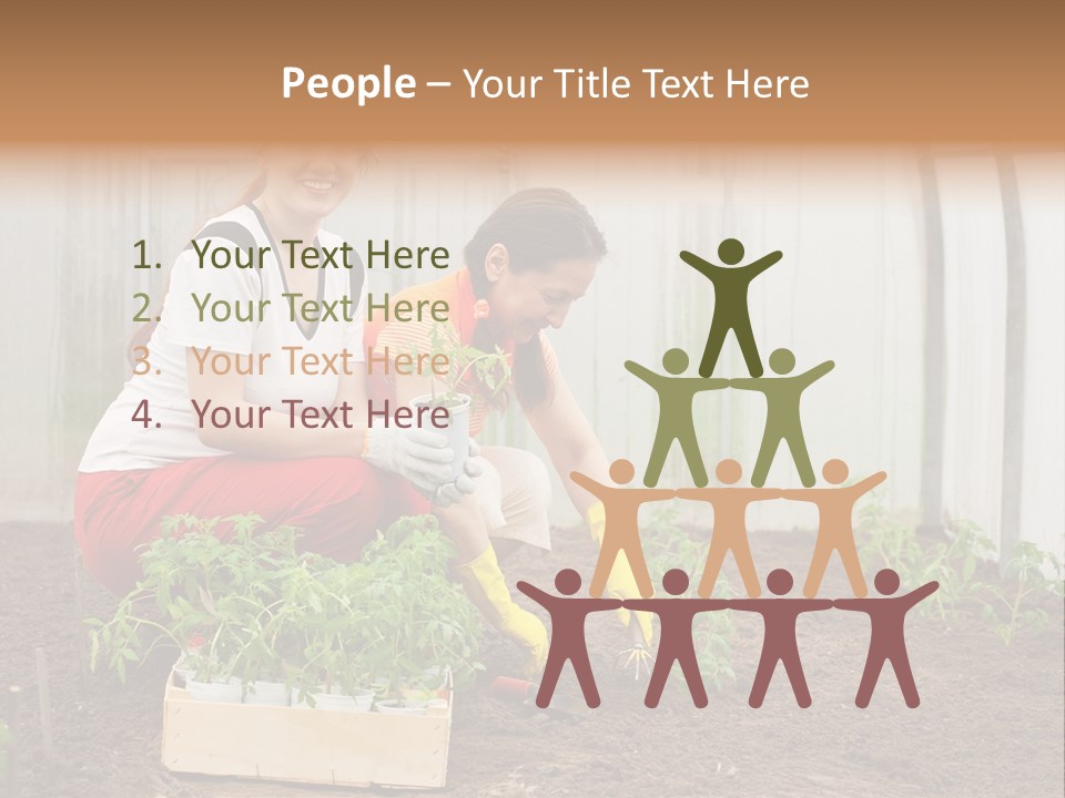 Transplantation Spade Hoe PowerPoint Template