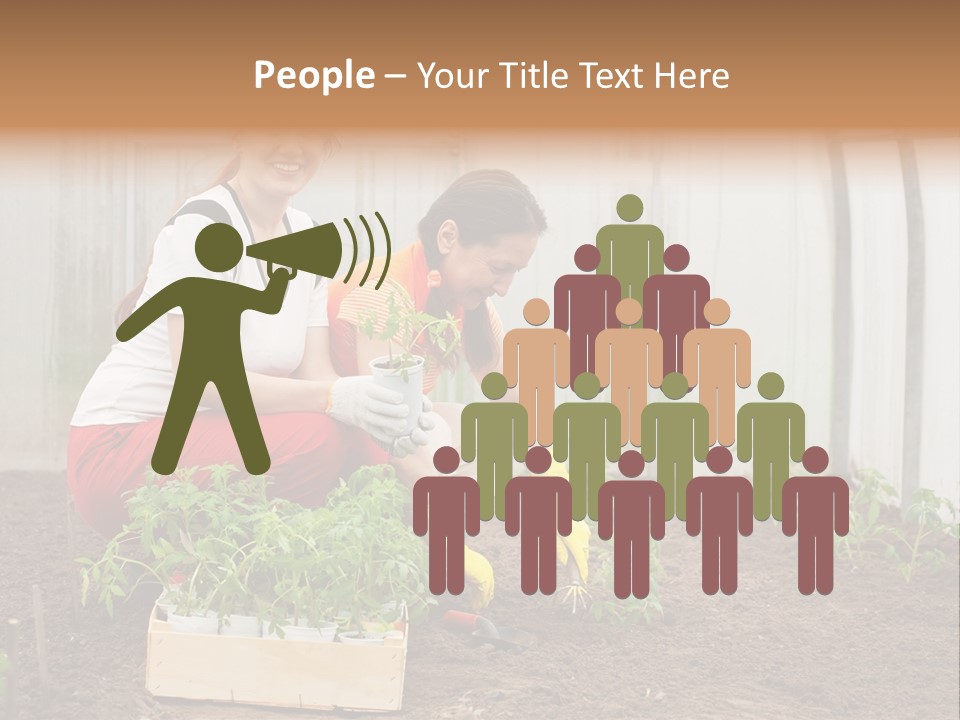 Transplantation Spade Hoe PowerPoint Template