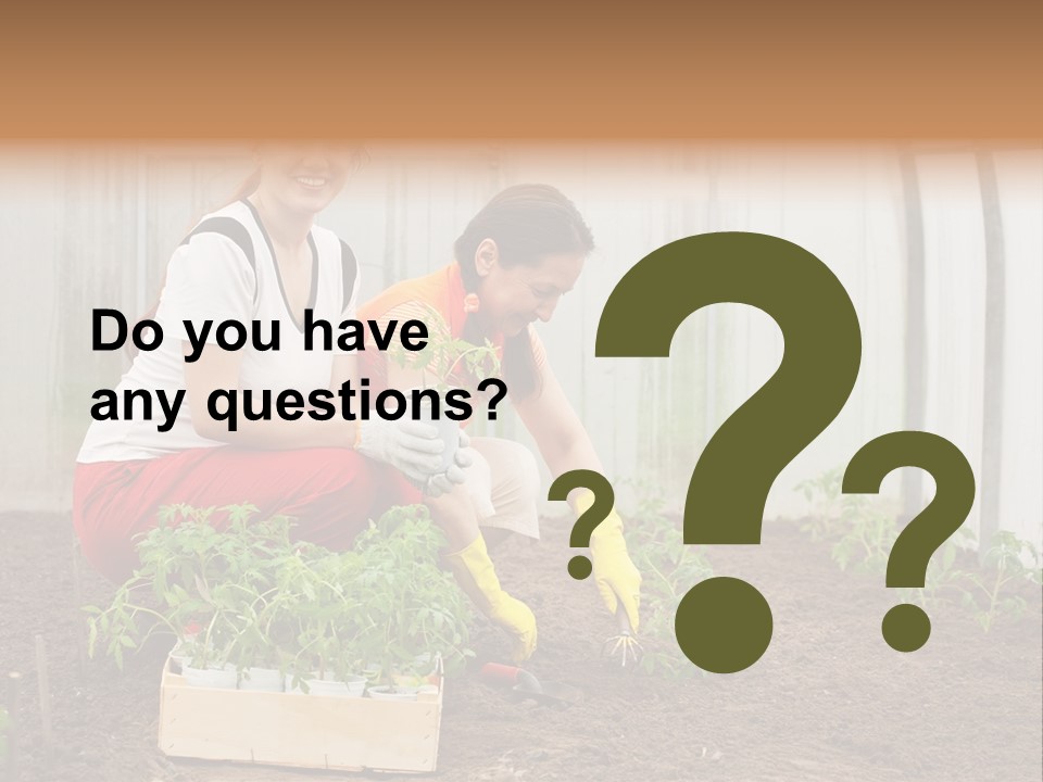 Transplantation Spade Hoe PowerPoint Template