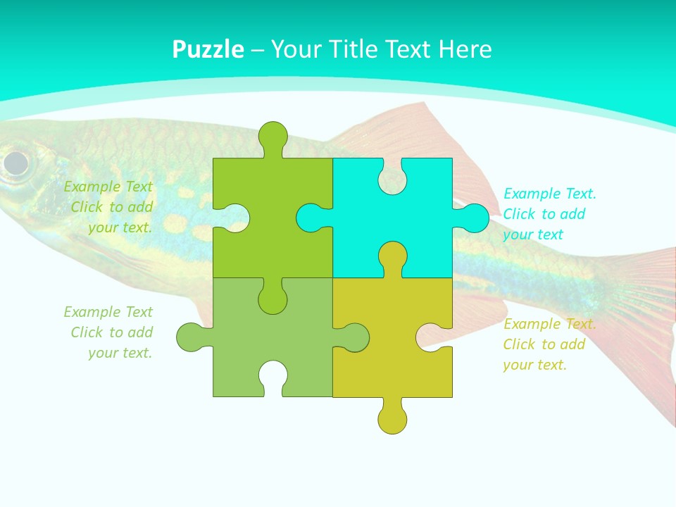 Swimming Design Elements Marinelife PowerPoint Template