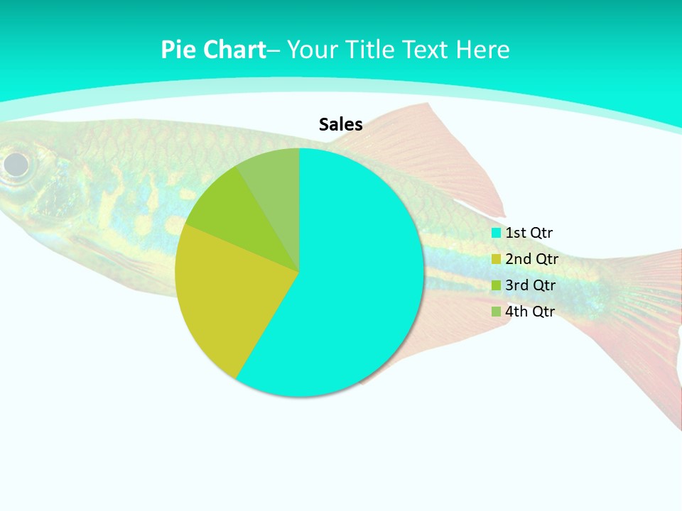 Swimming Design Elements Marinelife PowerPoint Template