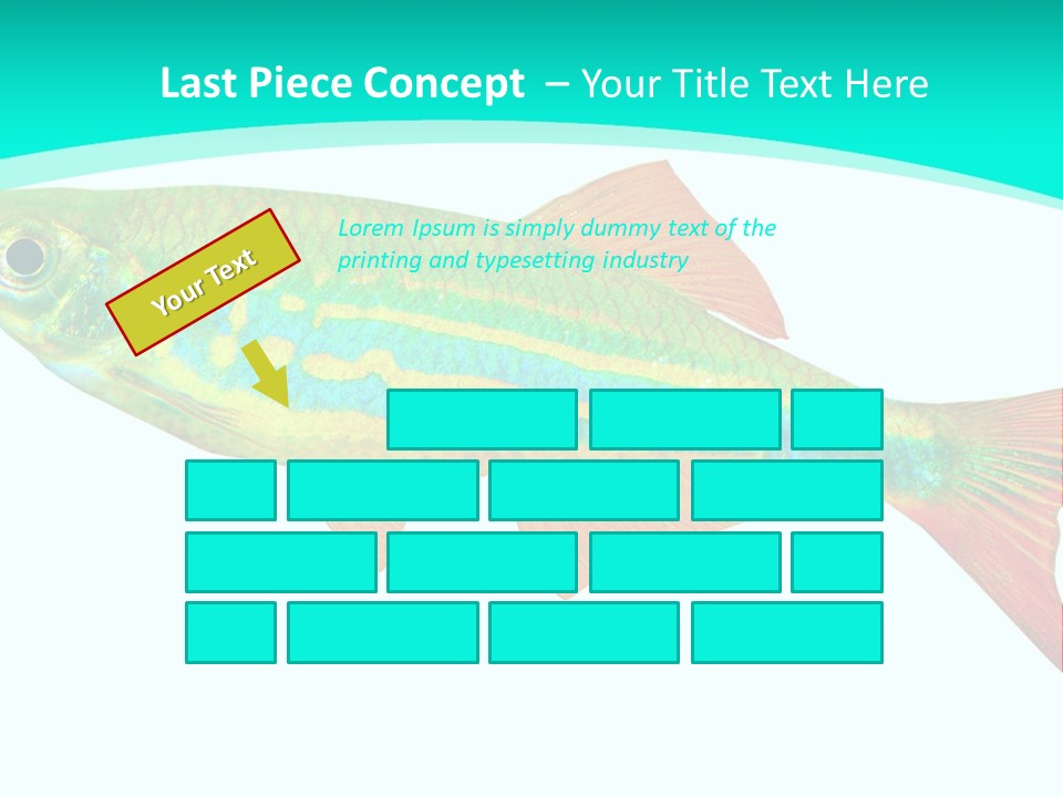 Swimming Design Elements Marinelife PowerPoint Template