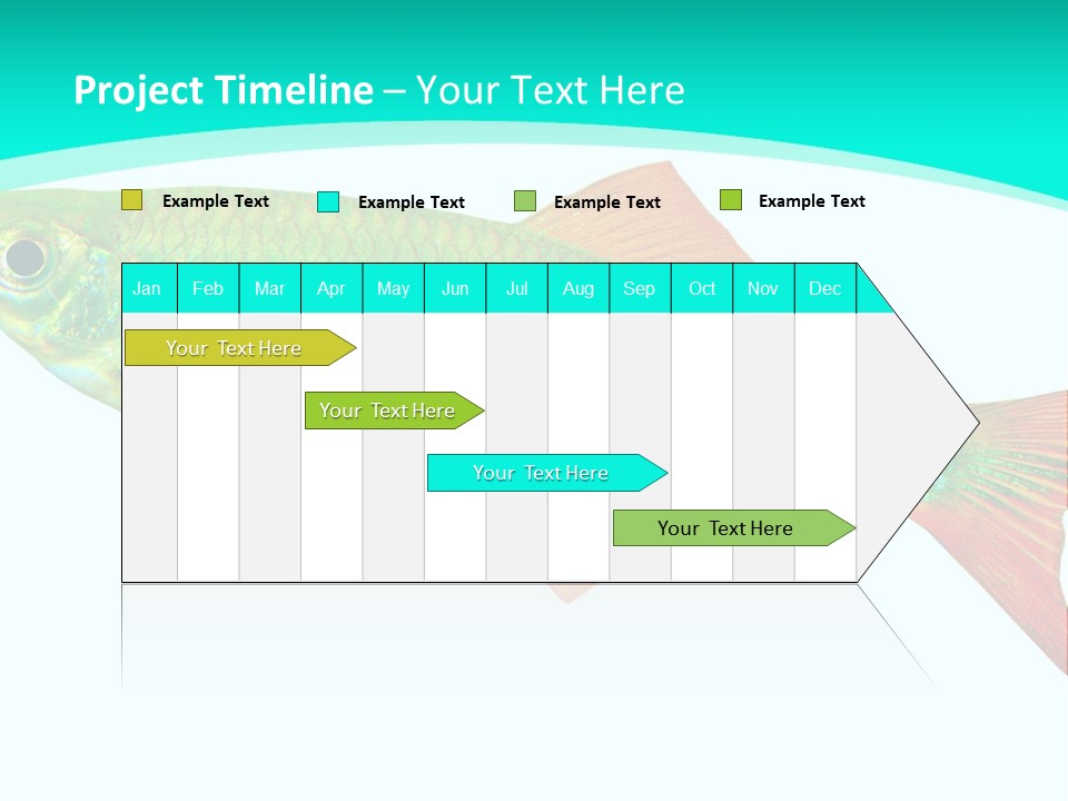 Swimming Design Elements Marinelife PowerPoint Template