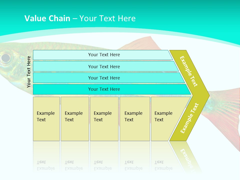 Swimming Design Elements Marinelife PowerPoint Template