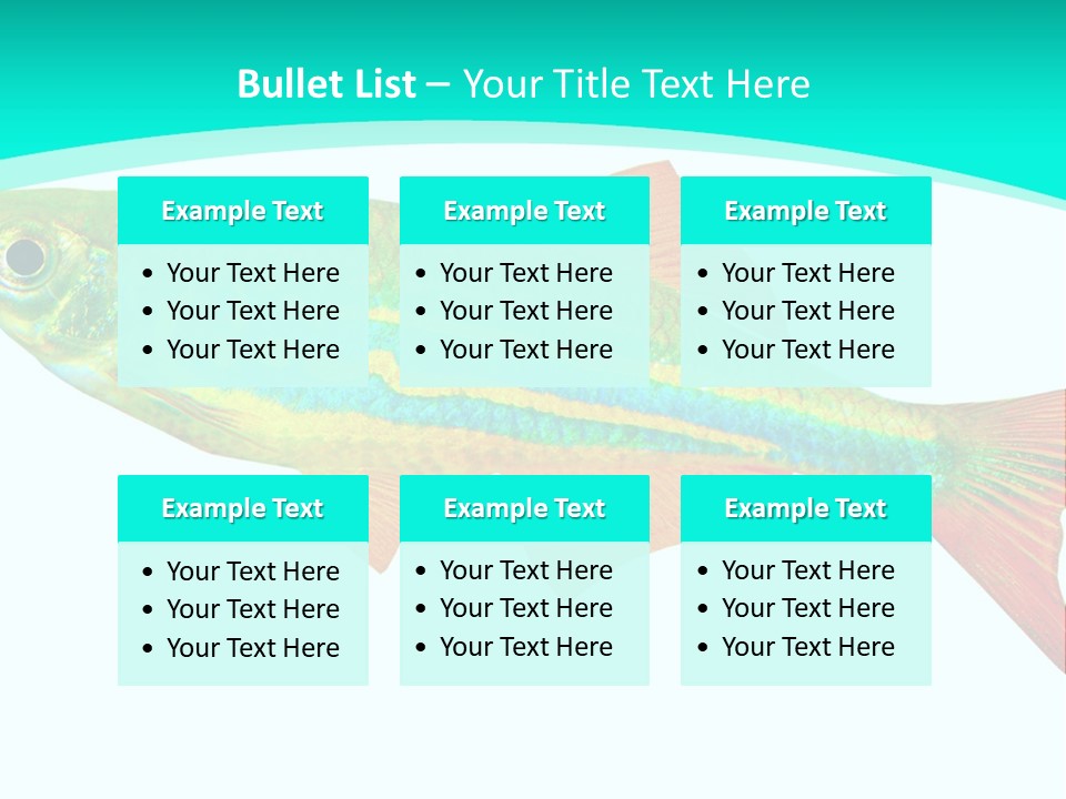 Swimming Design Elements Marinelife PowerPoint Template