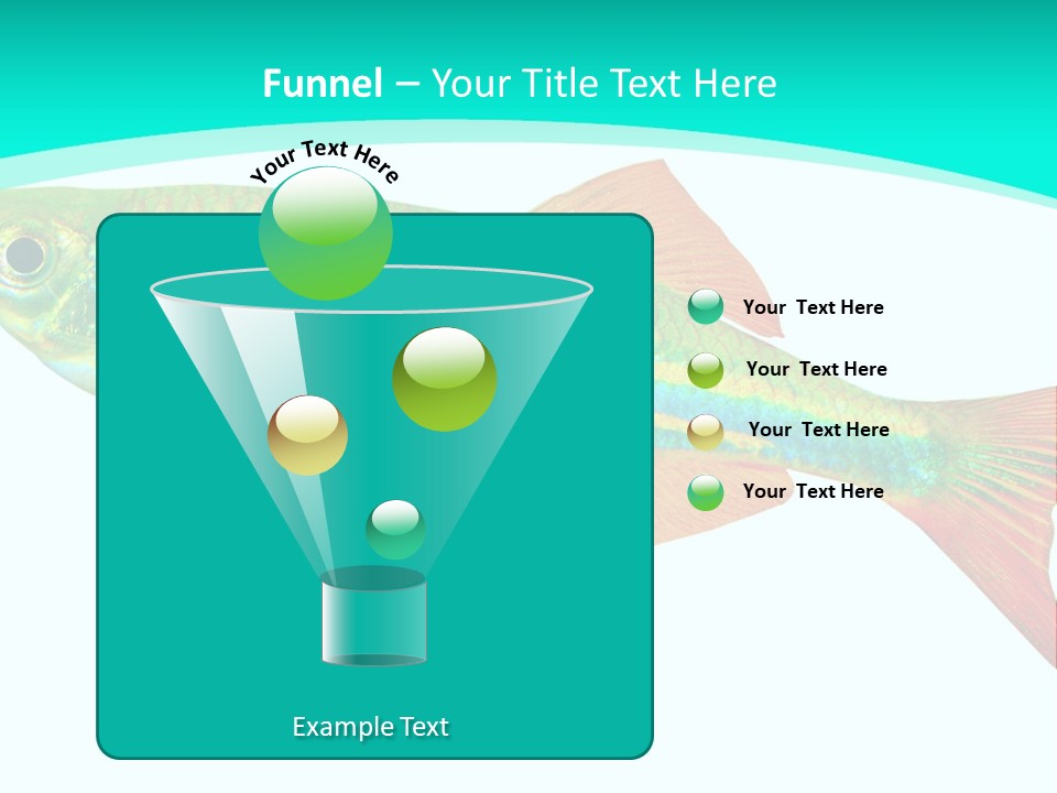 Swimming Design Elements Marinelife PowerPoint Template