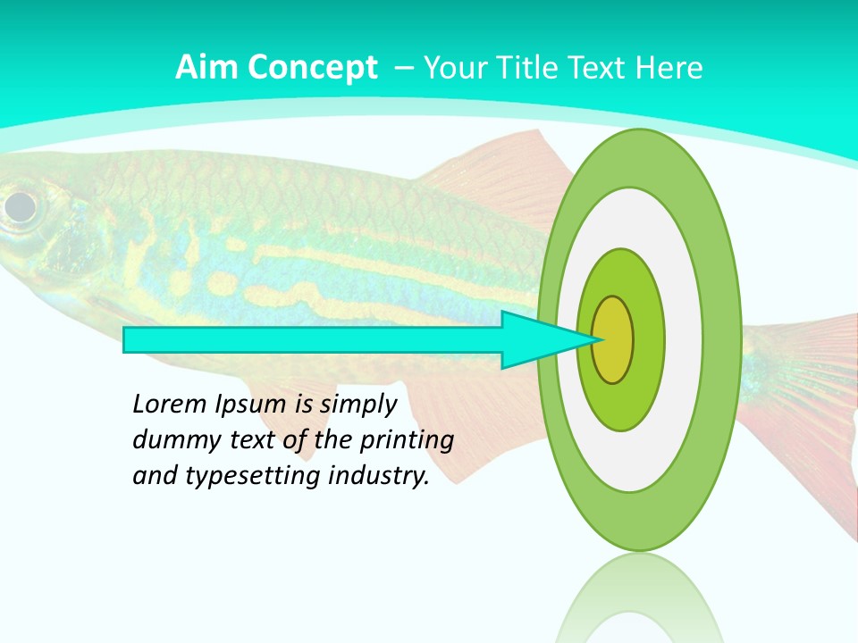 Swimming Design Elements Marinelife PowerPoint Template