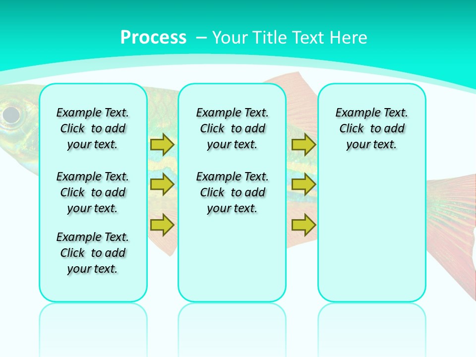 Swimming Design Elements Marinelife PowerPoint Template