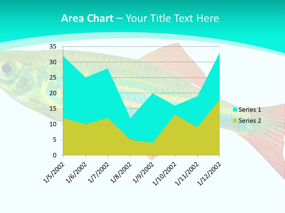 Swimming Design Elements Marinelife PowerPoint Template