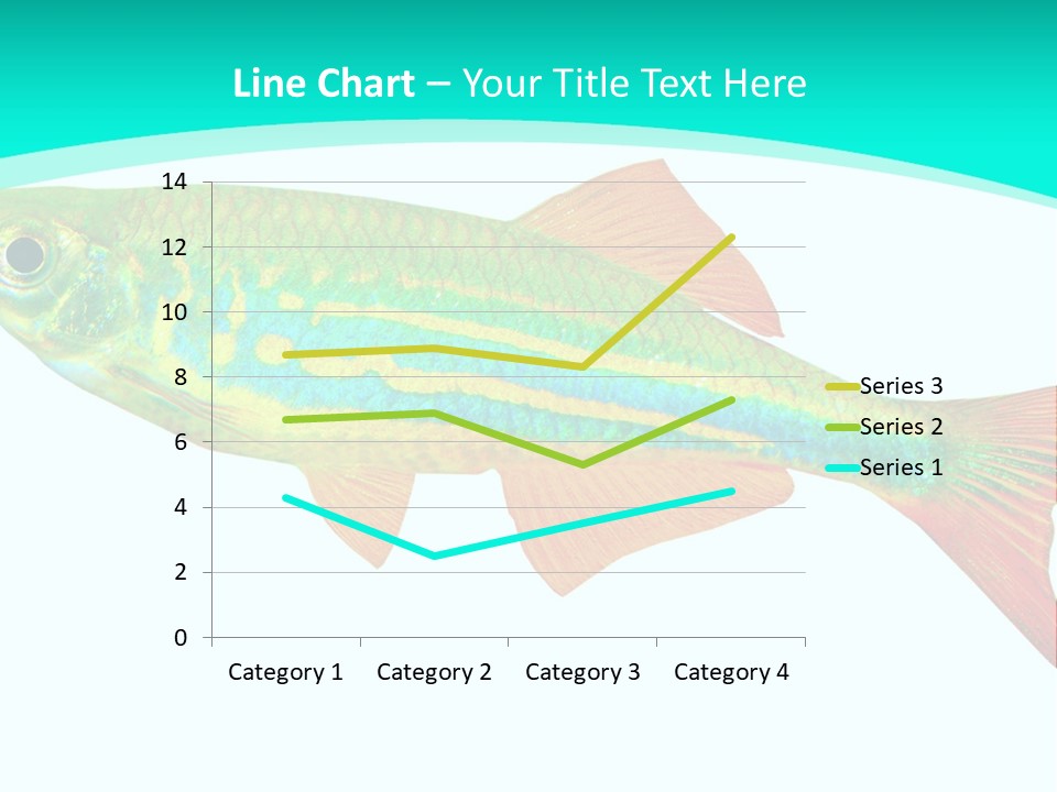 Swimming Design Elements Marinelife PowerPoint Template