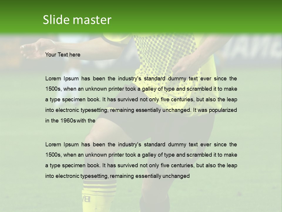 Dortmund Bundesliga Stadium PowerPoint Template