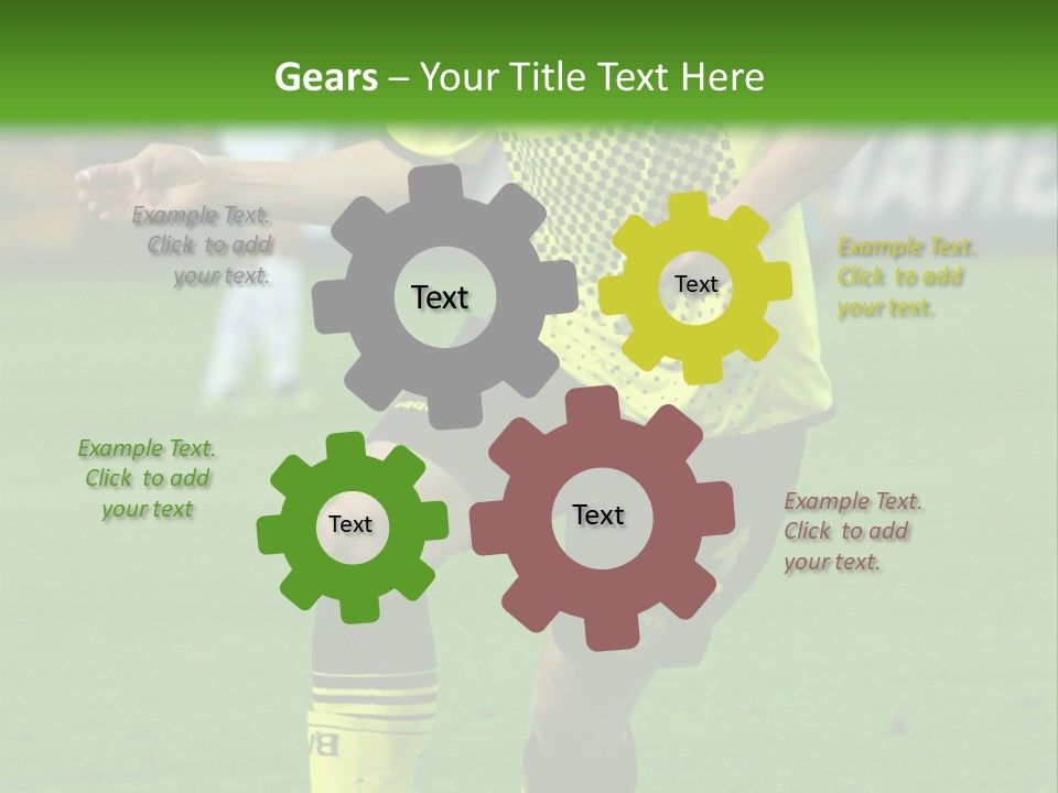 Dortmund Bundesliga Stadium PowerPoint Template