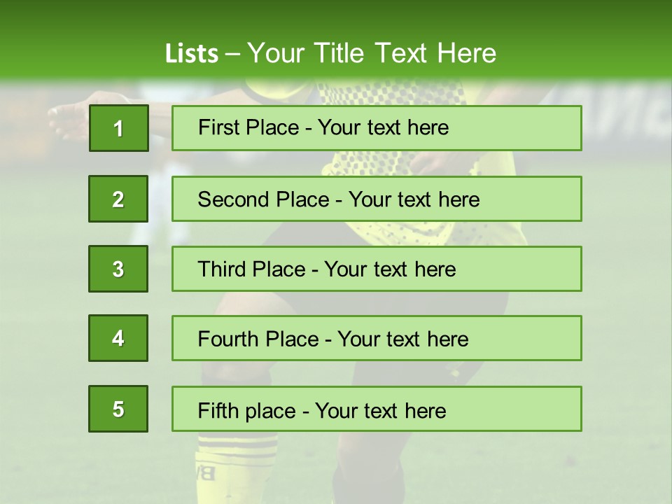 Dortmund Bundesliga Stadium PowerPoint Template