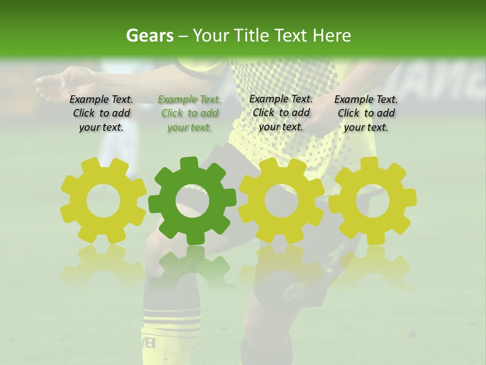 Dortmund Bundesliga Stadium PowerPoint Template