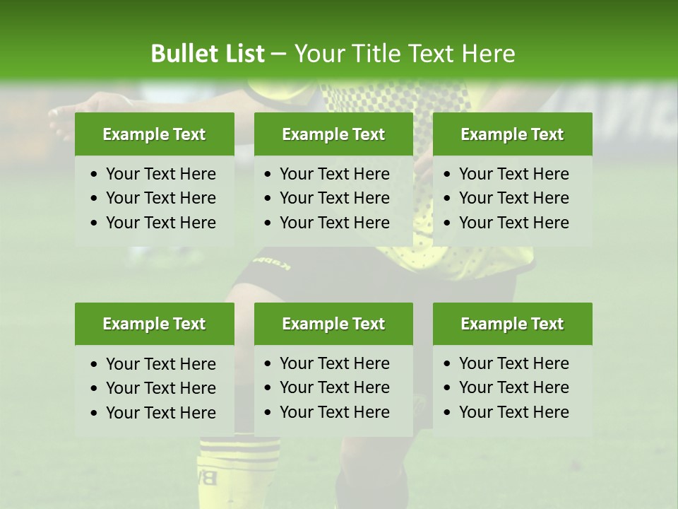 Dortmund Bundesliga Stadium PowerPoint Template