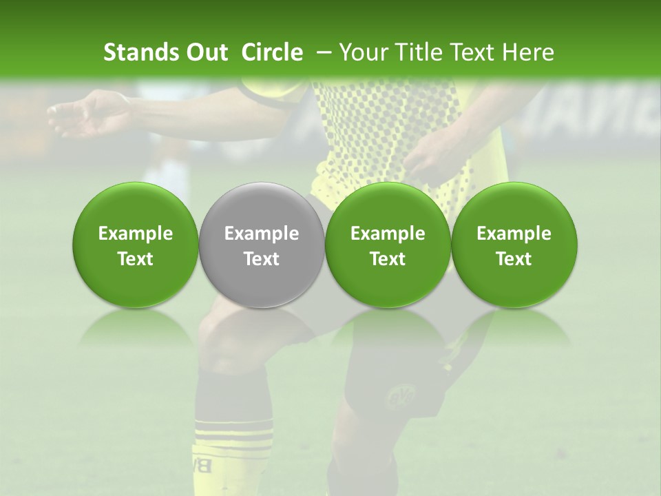 Dortmund Bundesliga Stadium PowerPoint Template