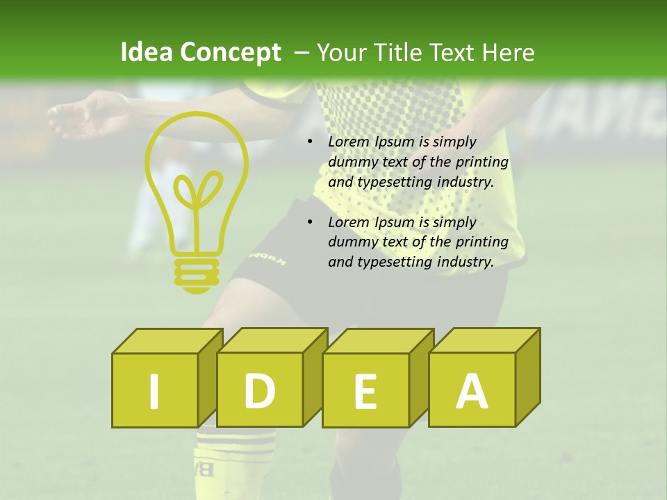 Dortmund Bundesliga Stadium PowerPoint Template