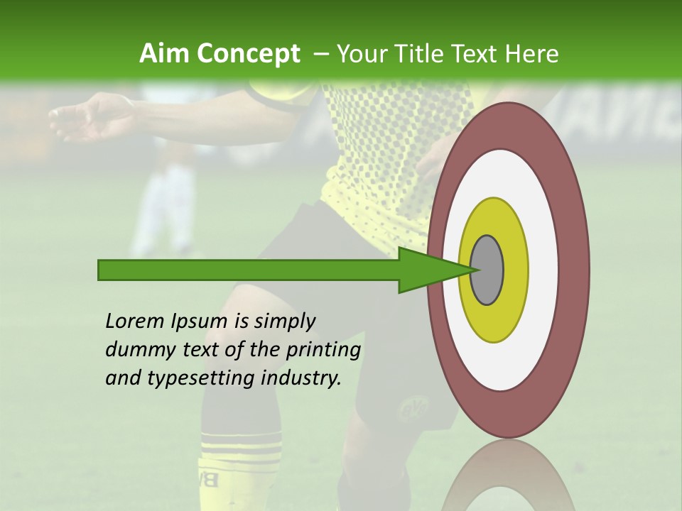 Dortmund Bundesliga Stadium PowerPoint Template