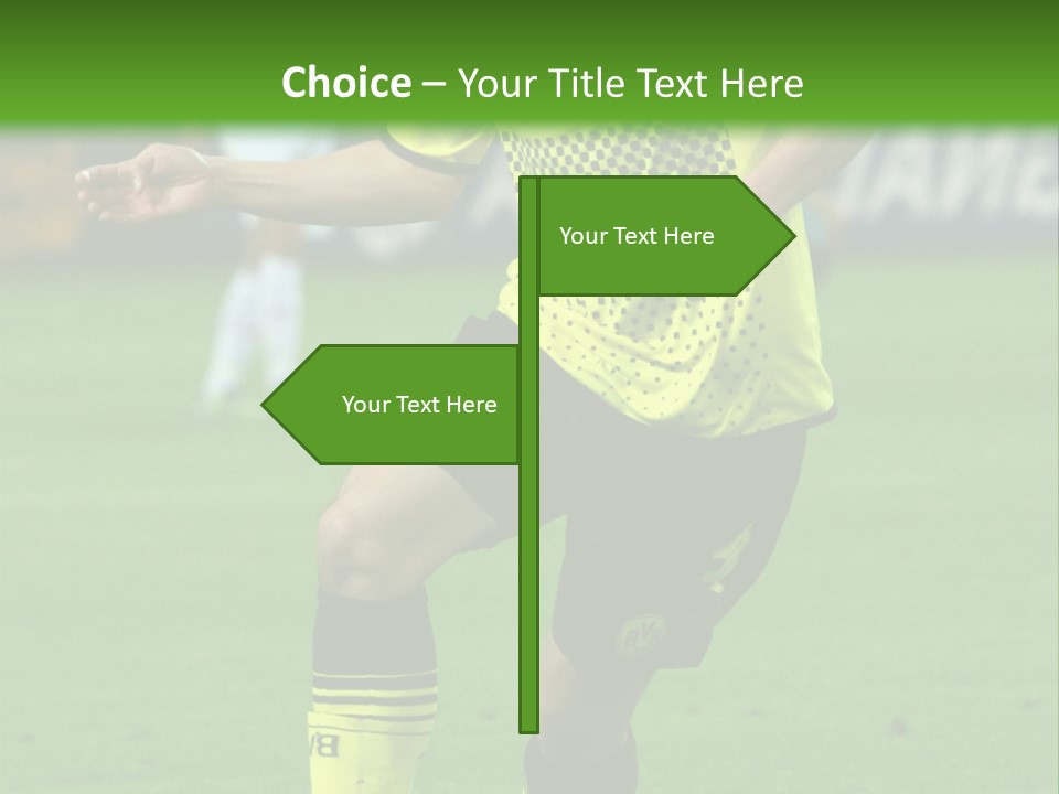 Dortmund Bundesliga Stadium PowerPoint Template