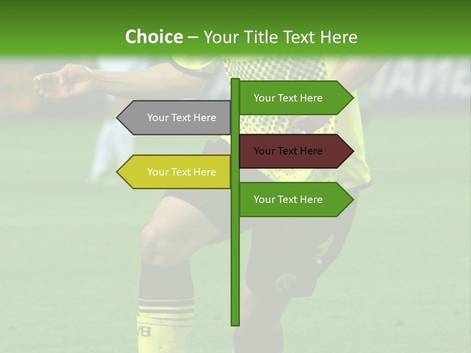 Dortmund Bundesliga Stadium PowerPoint Template