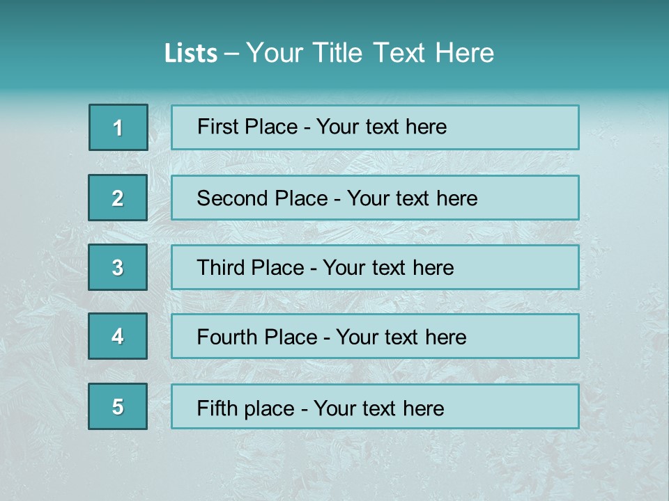 Patterns Crystals Abstract PowerPoint Template