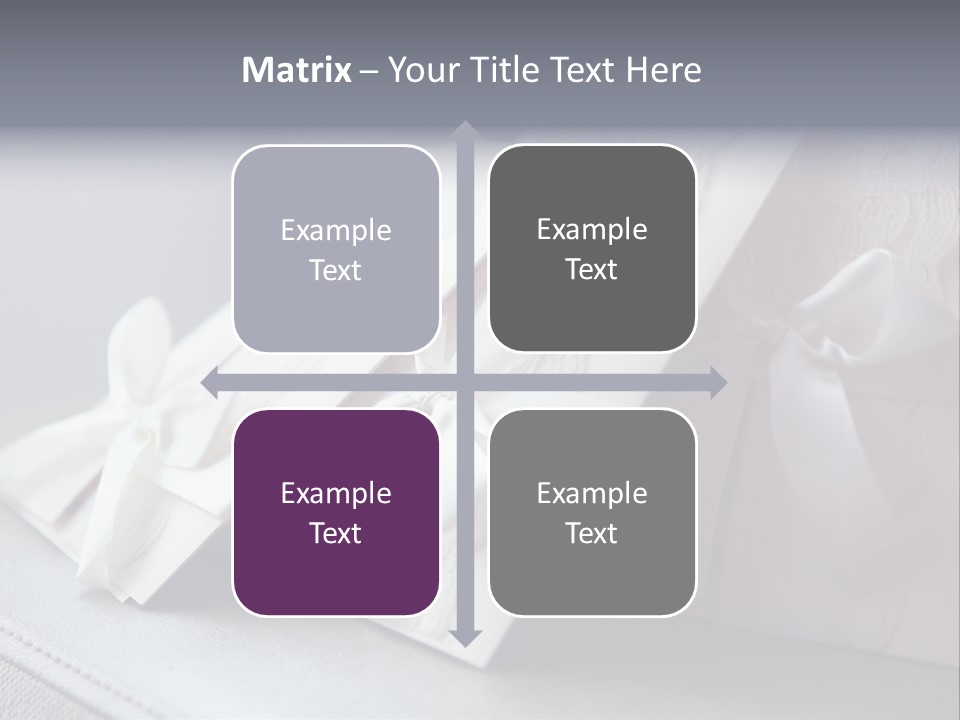 Holiday Bow Space PowerPoint Template