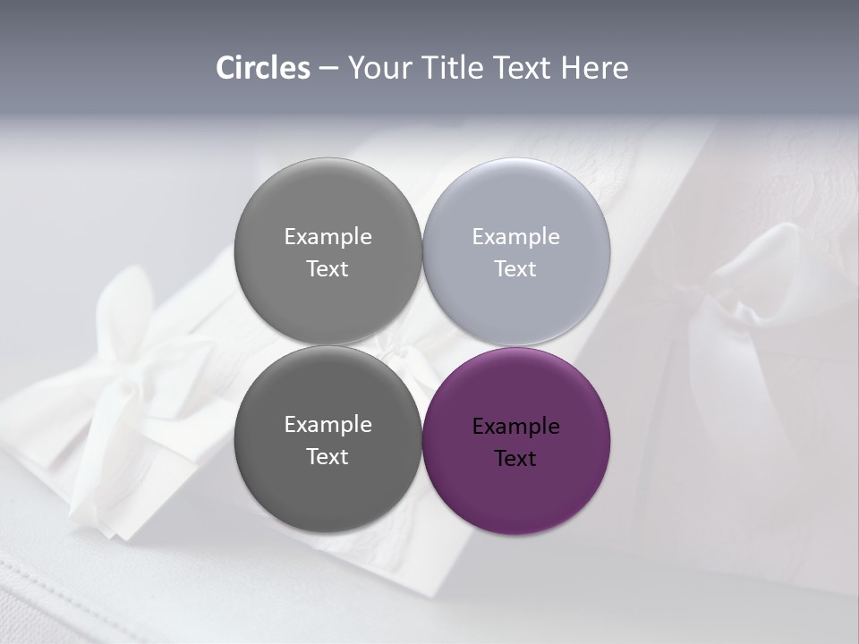 Holiday Bow Space PowerPoint Template