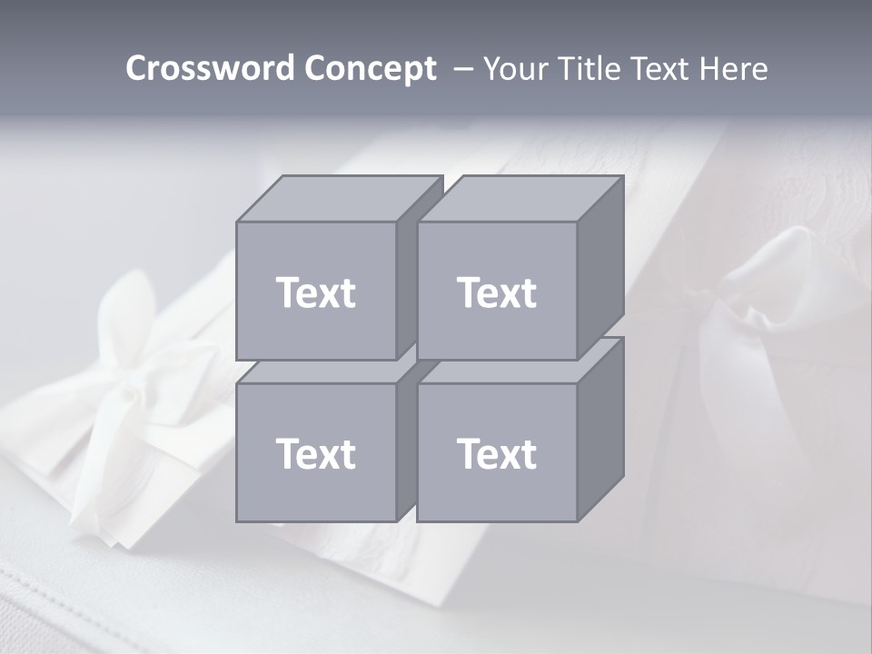 Holiday Bow Space PowerPoint Template