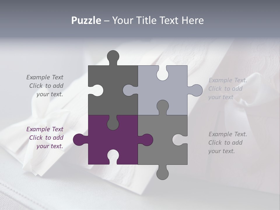 Holiday Bow Space PowerPoint Template