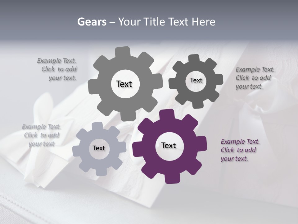 Holiday Bow Space PowerPoint Template