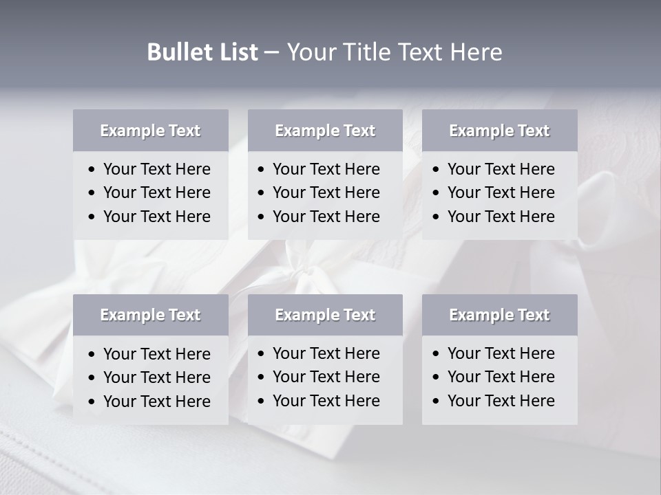 Holiday Bow Space PowerPoint Template