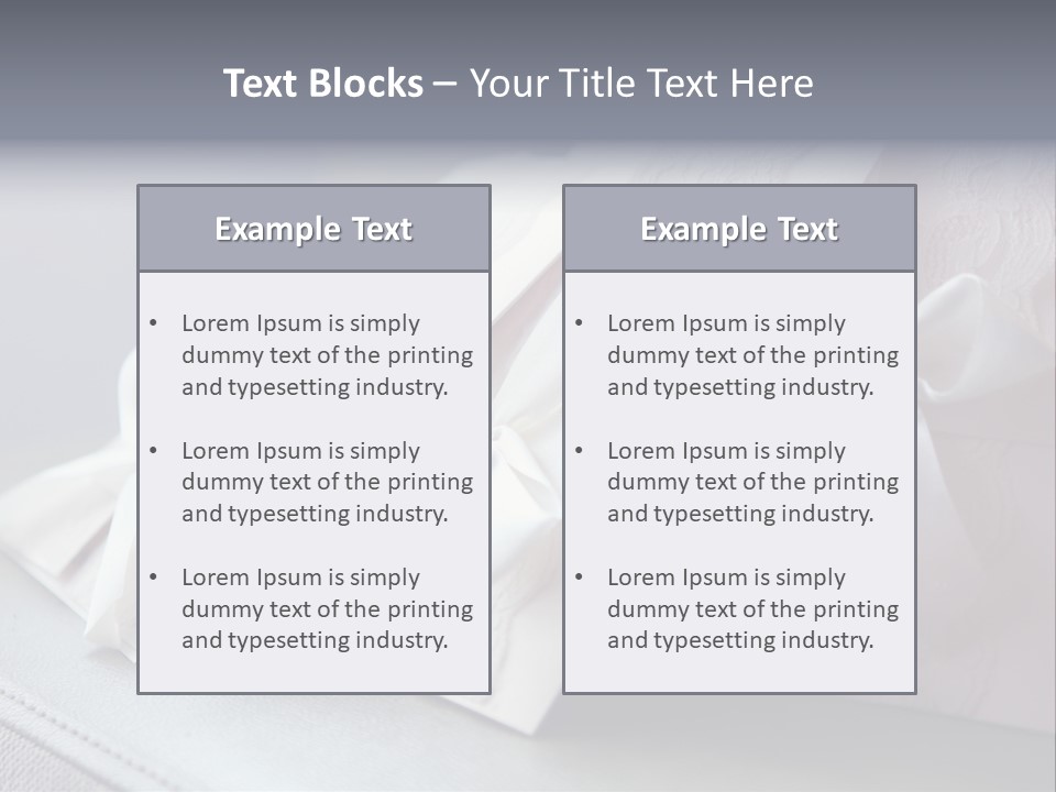 Holiday Bow Space PowerPoint Template