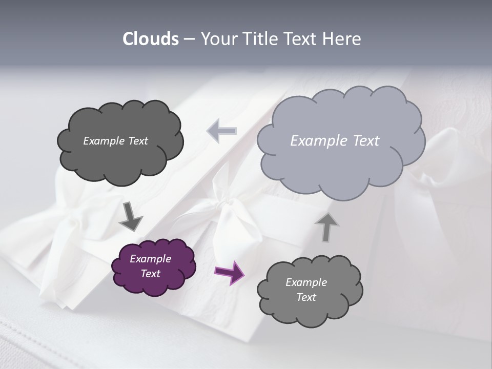 Holiday Bow Space PowerPoint Template